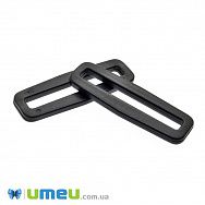 Перетяжка пластикова однощілева (рамка), Чорна, 50 мм (SEW-044345)