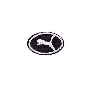 Термоаплікація Puma, 3х2 см, Чорно-біла (APL-053397)