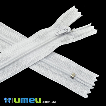 Блискавка спіральна нероз'ємна, 18 см, Тип 3, Біла (ZIP-045083)