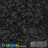 Бисер японский Miyuki QUARTER TILA №401F, 5х1,2 мм, Черный матовый (BIS-046089)