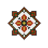 Набір алмазного живопису (наклейка) 10х10 см, Орнамент (SXM-056475)