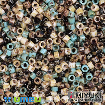 Бісер японський Miyuki Delica 11/0 DBmix56, Різнокольоровий (BIS-049697)