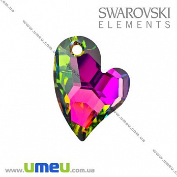[Архів] Підвіска Swarovski 6261 Vitrail Medium, 17х13 мм, Дике серце (POD-005649)