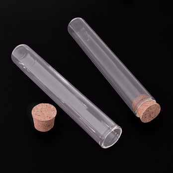 Колба скляна для зберігання, 13х2 см (INS-051118)