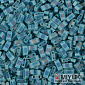 Бісер японський Miyuki HALF TILA №2405FR, 5х2,3 мм, Бірюзовий матовий АВ (BIS-053250)
