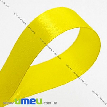 [Архів] Атласна стрічка, 20 мм, Жовта (LEN-008130)