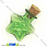 /p6693-steklyannaya-banochka-zvezda-zelenaya-23x20-mm/