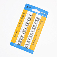 Гачки пришивні металеві, 12 мм, Чорні (SEW-060231)