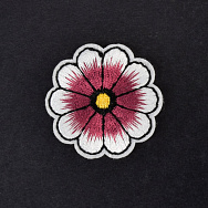 Термоаплікація Квітка, 4 см, Бордова (APL-060016)