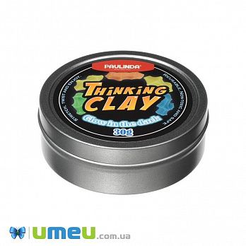 Розумний пластилін Paulinda Thinking Clay Світиться в темряві 30г (зелений) (DIF-043402)
