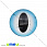 /p37058-kaboshon-stekl-s-printom-glaz-14-mm-goluboy-krugliy/