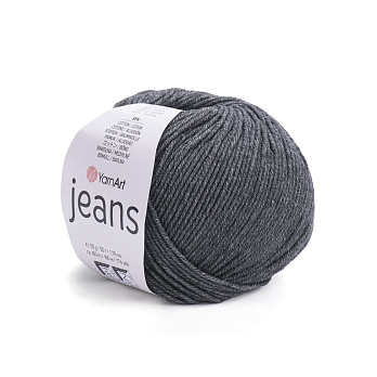 Пряжа YarnArt Jeans 50 г, 160 м, Сіра темна 28 (YAR-025327)