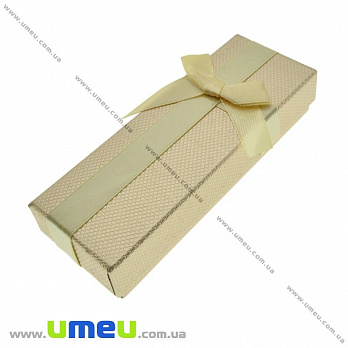 Подарункова коробочка Прямокутна, 12х4,5х2,5 см, Золотиста (UPK-023186)