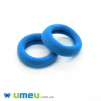 Резинка для волосся мікрофібра, 27 мм, Блакитна (OSN-041522)
