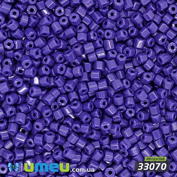 Бісер чеський Рубка 10/0, №33070, Синій темний натуральний (BIS-044017)