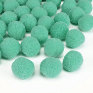 Помпони оксамитові 1,5 см, М'ятні (DIF-058283)