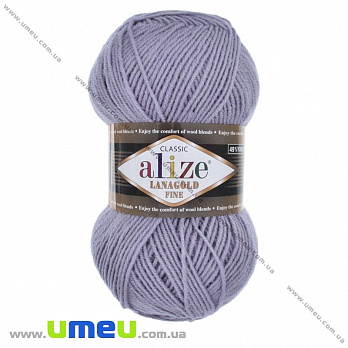 Пряжа Alize Lanagold Fine 100 г, 390 м, Джинс світлий 200 (YAR-025398)