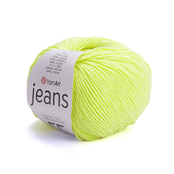 Пряжа YarnArt Jeans 50 г, 160 м, Лимонна 58 (YAR-029710)