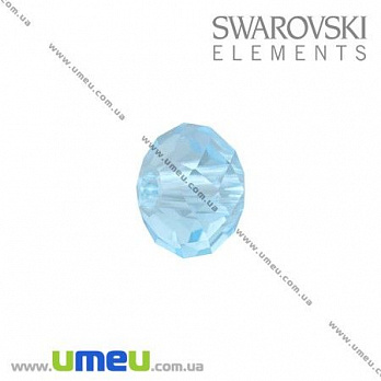[Архів] Намистина Swarovski 5040 Aquamarine, 6х4 мм, Рондель (BUS-005390)