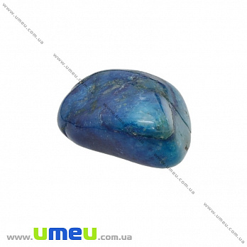Галтовка Хрізоколла з лазуритом, 24х18х9 мм (POD-033135)