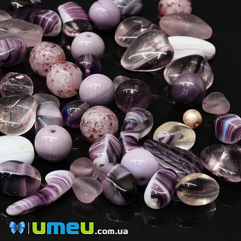 Намистини чеське скло Preciosa 92-Mix-Violet (BUS-042224)