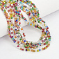 Намистини Біконус, 3х2,5 мм, Мікс різнокольоровий АВ (BUS-057447)