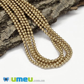 [Архів] Намистина Swarovski 5810 Bright Gold Pearl 306, 4 мм (BUS-041406)