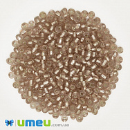 Бісер китайський великий, 6/0, Бежевий блискучий, 4 мм (BIS-039281)