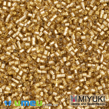 Бисер японский Miyuki Delica 15/0 DBS42, Золотистый (BIS-049713)