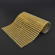 Стразова стрічка (шина), 12х90 см, Золотиста (LEN-060990)