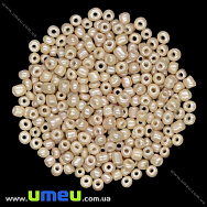 Бісер китайський великий, 6/0, Бежевий перламутровий, 4 мм (BIS-015634)