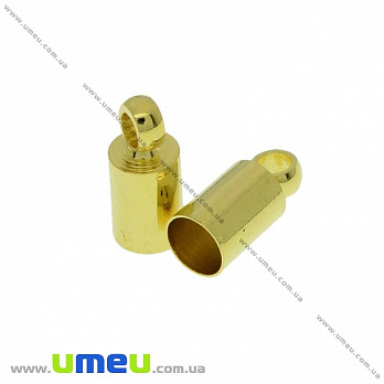 Ковпачок металевий, 9х4 мм, Золото (OBN-032337)