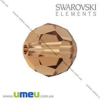 [Архів] Намистина Swarovski 5000 Light Smoked Topaz, 8 мм, Гранована кругла (BUS-005343)