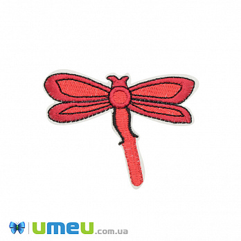 Термоаплікація Стрекоза, 7,5х6 см, Червона (APL-042524)