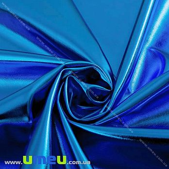 Искусственная кожа Металлик 0,5 мм, Синяя, 20х27 см (LTH-036890)
