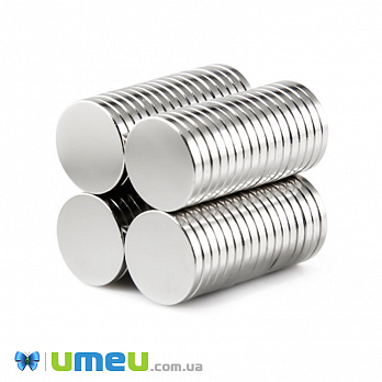 Магніт неодимовий для брошок Круглий, 12х1,3 мм (OSN-039334)