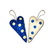 Набір із фетру для створення 2 іграшок, Пара сердець ФН-111, 16х9 см (FLT-061049)