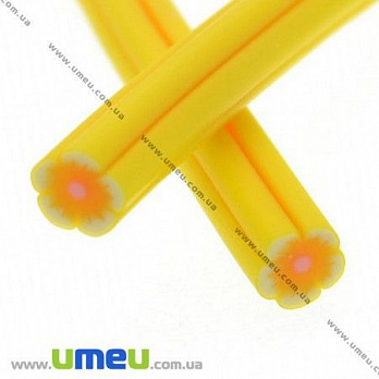 Паличка FIMO Квітка жовтий, 50 мм (DIF-003565)