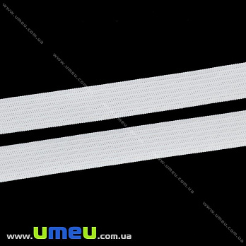 Резинка плоска 14 мм, Біла (LEN-028165)