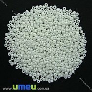 Бісер китайський середній, 8/0, Білий перламутровий, 3 мм (BIS-007988)