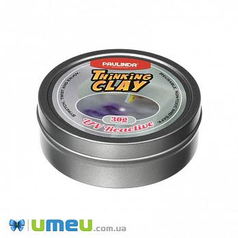 Умный пластилин Paulinda Thinking Clay с УФ фонариком 30г (фиолетовый) (DIF-043412)