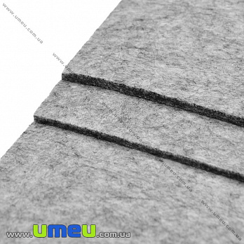 Фетр 2 мм, 10х15 см, 256 Сірий (FLT-027462)