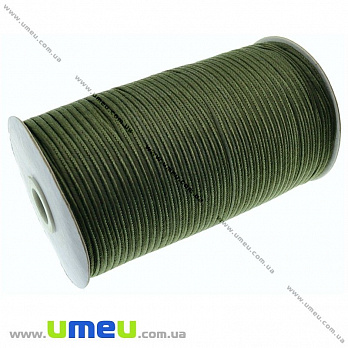 Сутажный шнур, 4 мм, Хаки (LEN-011653)
