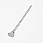 /p57063-cep-udlinitel-iz-nerzh-stali-s-koncevikom-6-5-sm-temnoe-serebro-4x3-mm/