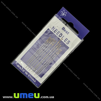 Набір голок з золотим вушком Best, 10 шт (SEW-017725)