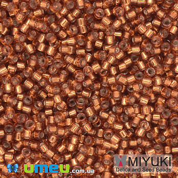 Бісер японський Miyuki Delica 11/0 DB1333, Помаранчевий (BIS-039988)