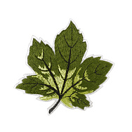 Термоаплікація Кленовий лист, 8х7 см, Зелений (APL-061484)