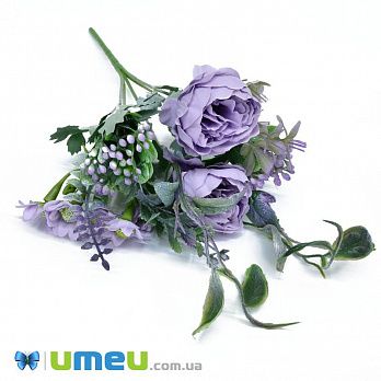 Букет пионов с ромашками, 28 см, Сиреневый (DIF-045857)