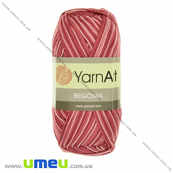 Пряжа YarnArt Begonia Melange 50 г, 169 м, Червона 0091 (YAR-025088)