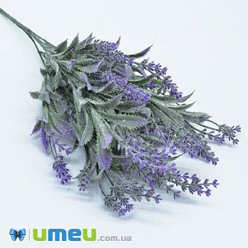 Ветка лаванды с крапивой, 38 см, Сиреневая (DIF-044962)